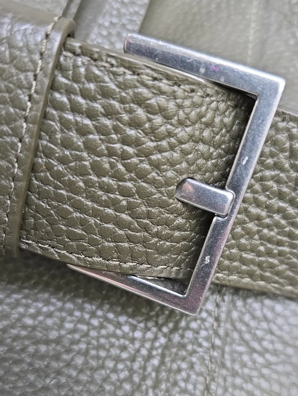 All Saints Anouck Sling Leather Backpack - Sycamore Green